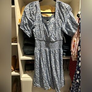 Blue paisley dress NWT